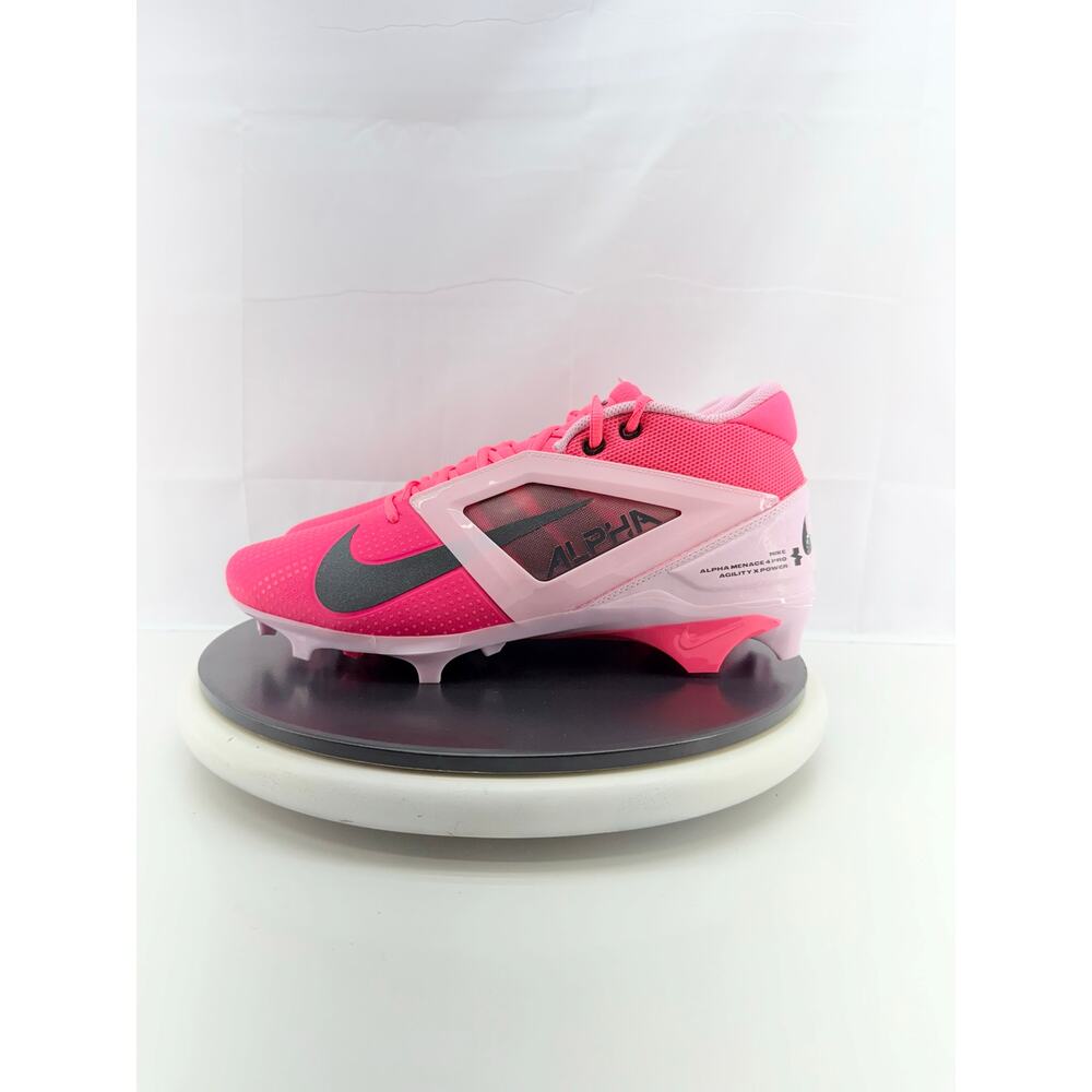 Nike Men's Pink and Black Athletic Cleats